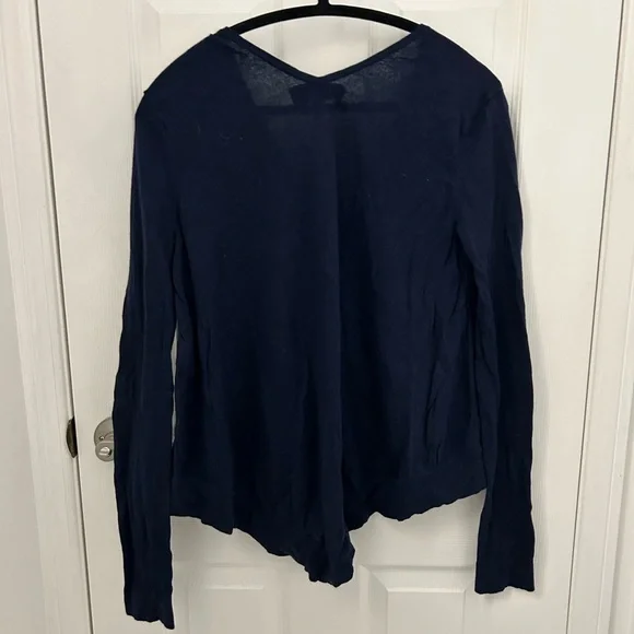 Derek Lam 10 Crosby Navy Knit Top, Sz S - Picture 6 of 6